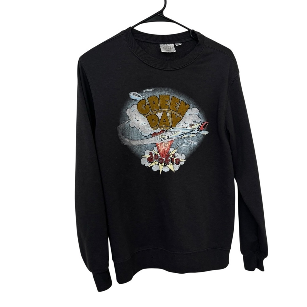 Green Day dookie dark gray pullover crewneck sweater size M